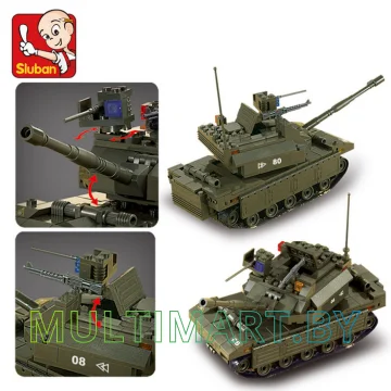 Конструктор Sluban M38-B6500 Головной танк (312 деталей) картинка 8